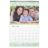 Modernes Foto mit farbenfrohen Blumenmuster Kalender (Mär 2026)