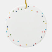 Modernes Foto mit farbenfrohen Lichtern Keramik Ornament (Vorne)