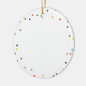 Modernes Foto mit farbenfrohen Lichtern Keramik Ornament (Links)