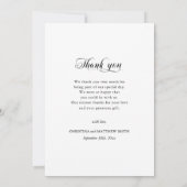 Modernes FOTO mit geometrischer Geometrie des Blum Dankeskarte (Rückseite)