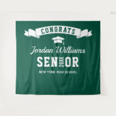 Modernes Foto mit grünem, weißem Abschluss Wandteppich (Vorderseite (Horizontal))