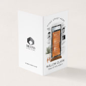 Modernes Foto mit Holztüren aus dem Mittelalter un Visitenkarten (Vorderseite)