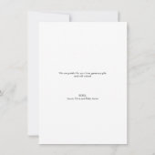 Modernes Foto mit individueller Babydusche Dankeskarte (Rückseite)