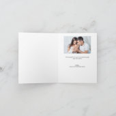 Modernes Foto mit individueller Babydusche Dankeskarte (Innenseite)