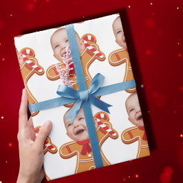 Modernes Foto mit individueller Oberfläche Gingerb Geschenkpapier