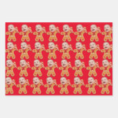 Modernes Foto mit individueller Oberfläche Gingerb Geschenkpapier Set (Vorderseite 3)