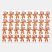 Modernes Foto mit individueller Oberfläche Gingerb Geschenkpapier Set (Vorderseite)