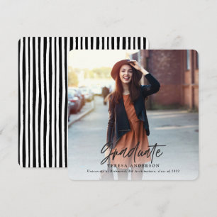 Modernes Foto mit Merry & Bright Abschluss Feiertagskarte