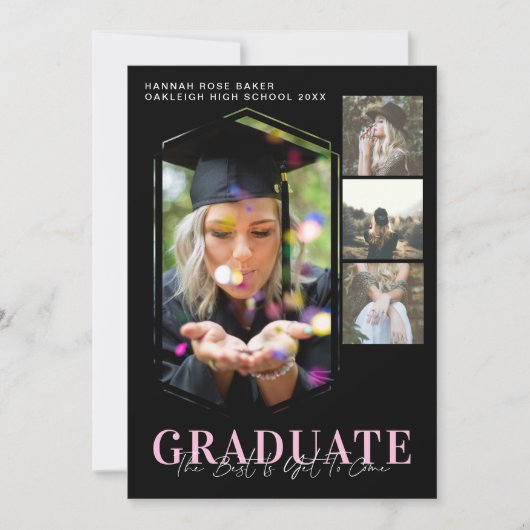 Modernes Foto mit minimaler geometrischer Abschlus Ankündigung (Vorderseite)