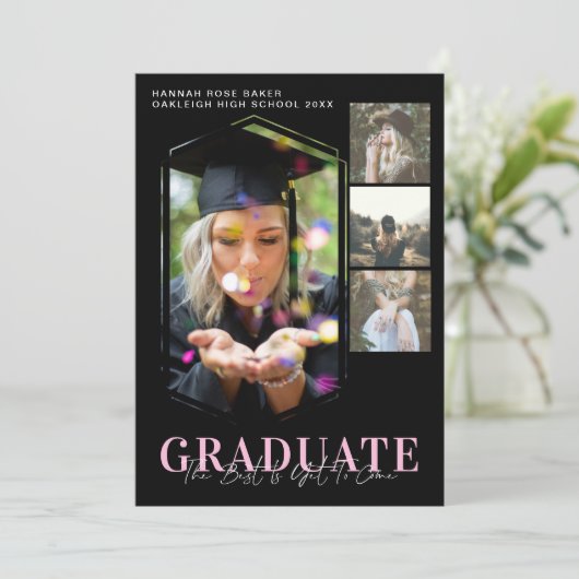 Modernes Foto mit minimaler geometrischer Abschlus Ankündigung (Stehend Vorderseite)