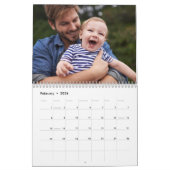 Modernes Foto mit minimaler Kundenbindung Kalender (Feb 2026)