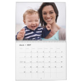 Modernes Foto mit minimaler Kundenbindung Kalender (Mär 2027)