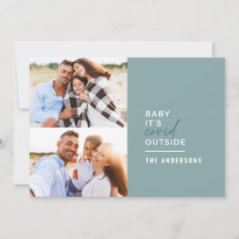 Modernes Foto mit minimaler Typografie Feiertagskarte