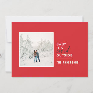 Modernes Foto mit minimaler Typografie Feiertagskarte