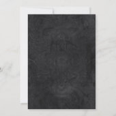 Modernes Foto mit minimalistischem Brautparty Einladung (Rückseite)