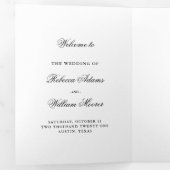 Modernes Foto mit Overlay | Hochzeit Dreifach-gefaltete Programmkarte (Innen Erste Seite)