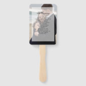 Modernes Foto mit Overlay-Hochzeit Fächer (Rückseite)