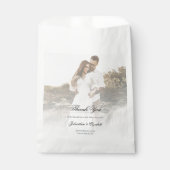 Modernes Foto mit Overlay-Hochzeit Geschenktütchen (Vorderseite)