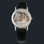 Modernes Foto mit Personalisiertem Namen Armbanduhr<br><div class="desc">Modernes Foto mit Personalisiertem Namen</div>
