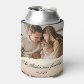 Modernes Foto mit Personalisiertem Namen Dosenkühler (Kanne Vorderseite)