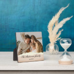 Modernes Foto mit Personalisiertem Namen Fotoplatte<br><div class="desc">Modernes Foto mit Personalisiertem Namen</div>