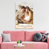 Modernes Foto mit Personalisiertem Namen Leinwanddruck (Insitu (Wohnzimmer))
