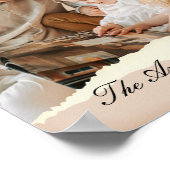 Modernes Foto mit Personalisiertem Namen Poster (Ecke)