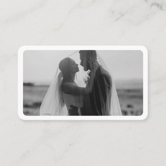 Modernes Foto mit QR-Code Beruflich Visitenkarte (Vorderseite)