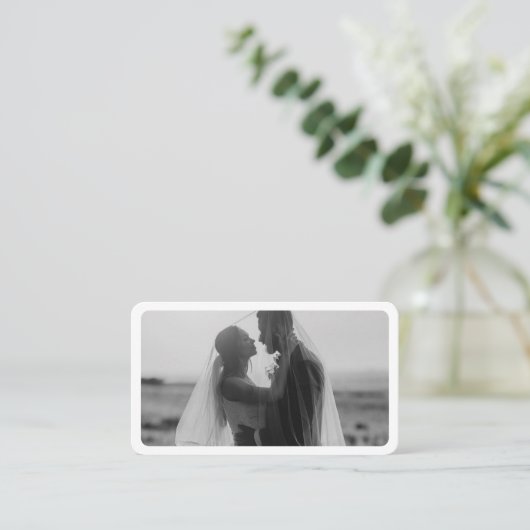 Modernes Foto mit QR-Code Beruflich Visitenkarte (Stehend Vorderseite)