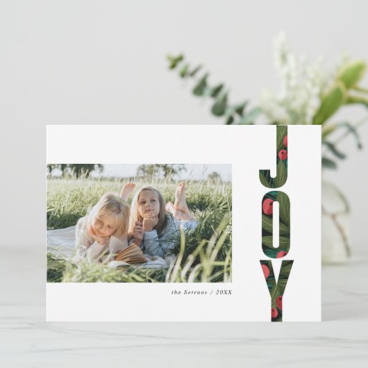 Modernes Foto mit rotem und grünem botanischem Jol (Stehend Vorderseite)