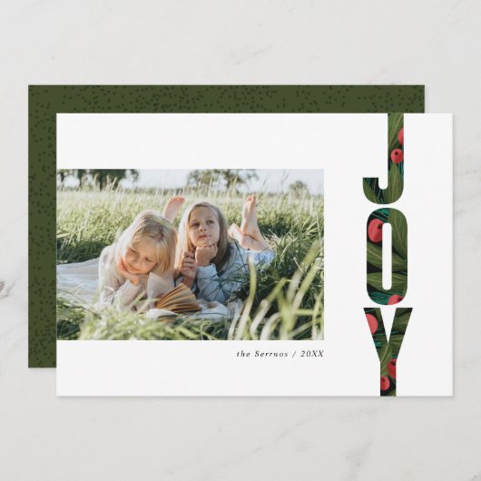 Modernes Foto mit rotem und grünem botanischem Jol (Vorne/Hinten)