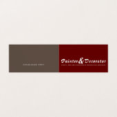 Modernes Foto mit roten und braunen Malern und Dek Visitenkarten (Außenseite Aufgefaltet)