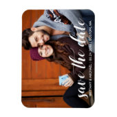 Modernes Foto mit Save the Date Verlobung Magnet (Vertikal)
