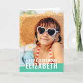 Modernes Foto mit schlichter Eleganz Geburtstagsgr Karte (Vorderseite)