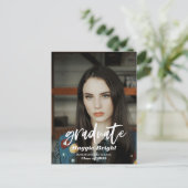 Modernes Foto mit Skripten Postkarte (Stehend Vorderseite)