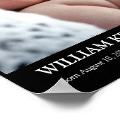 Modernes Foto mit vertikaler Wand, schwarz Poster (Ecke)