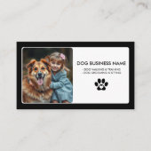 Modernes Foto mit weißem Pet Druck Visitenkarte (Vorderseite)