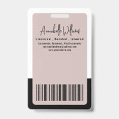 Modernes Foto Mobile Notar Ausweis (Rückseite)