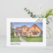 Modernes Foto Neue Zuhause Ankündigung (Stehend Vorderseite)