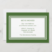 Modernes Foto Neue Zuhause Ankündigung (Rückseite)