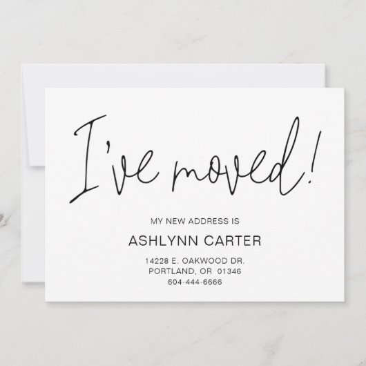 Modernes Foto Neue Zuhause Ankündigung (Vorderseite)