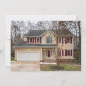 Modernes Foto Neue Zuhause Ankündigung (Rückseite)