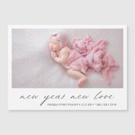 Modernes Foto Niedlich Holiday Birth Ankündigung