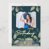 modernes Foto niedlich stilvoll Einladung (Vorderseite)