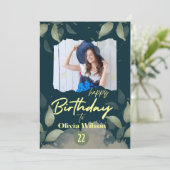 modernes Foto niedlich stilvoll Einladung (Stehend Vorderseite)