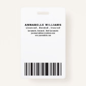 Modernes Foto Notar Ausweis (Rückseite)