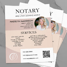 Modernes Foto Notar & Loan Signing Agent Flyer