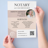 Modernes Foto Notar & Loan Signing Agent Flyer (Hand)