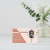 Modernes Foto Notar Signatur Agent Visitenkarte (Stehend Vorderseite)