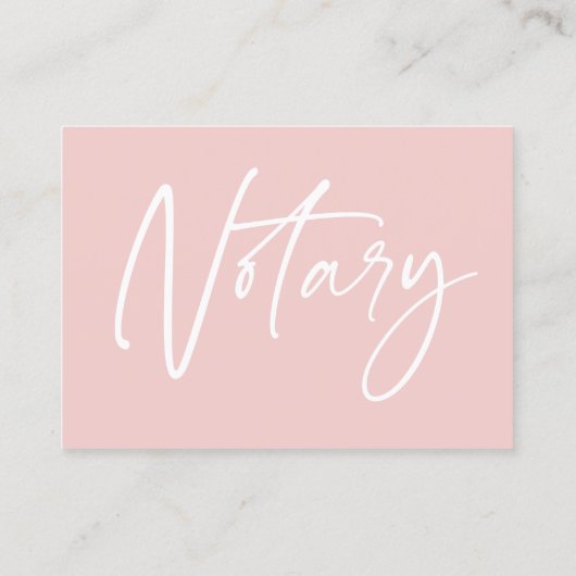 Modernes Foto Notar Signierung Agent Vielen Dank Visitenkarte (Rückseite)